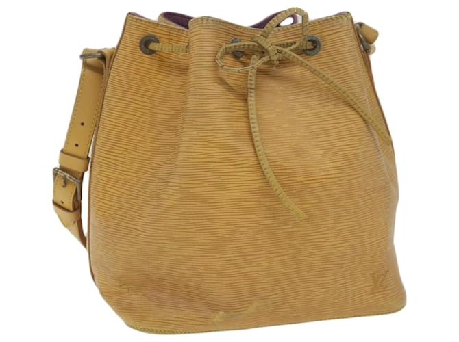 LOUIS VUITTON Epi Petit Noe Shoulder Bag Tassili Yellow M44109 LV Auth 61354 Leather  ref.1178128