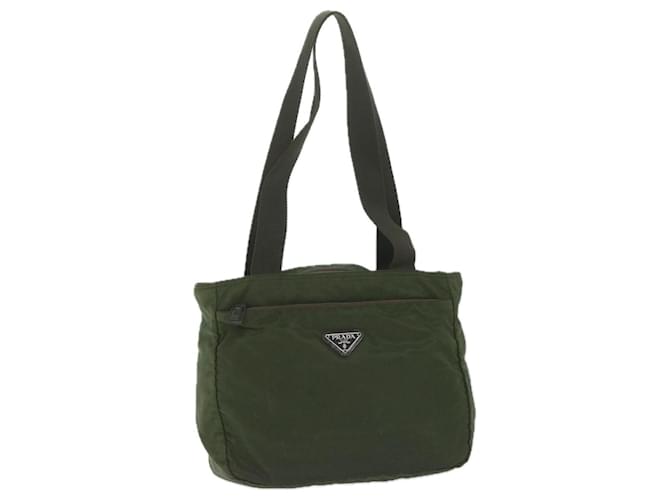 PRADA Shoulder Bag Nylon Khaki Auth 61236  ref.1178167