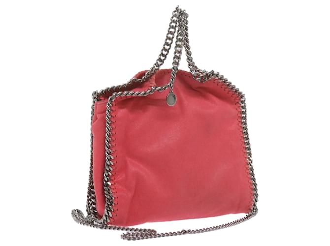 Autre Marque Stella MacCartney Quilted Chain Falabella Shoulder Bag Suede Pink Auth 59749  ref.1178180