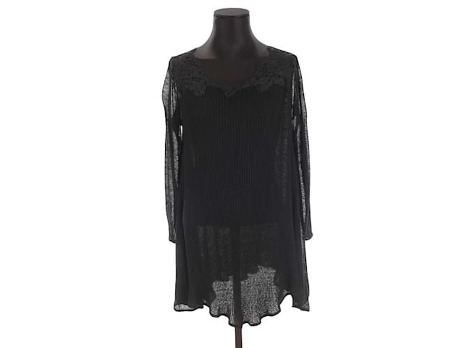 Ermanno Scervino Vestido de lana Negro  ref.1178209