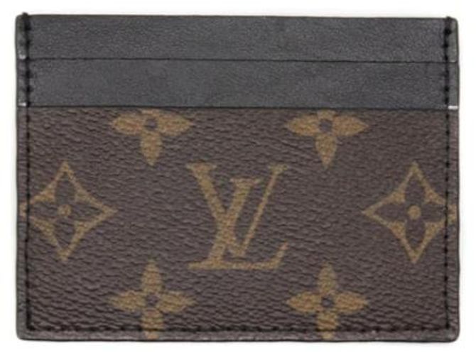 Monograma reciclado do titular do cartão Louis Vuitton Marrom