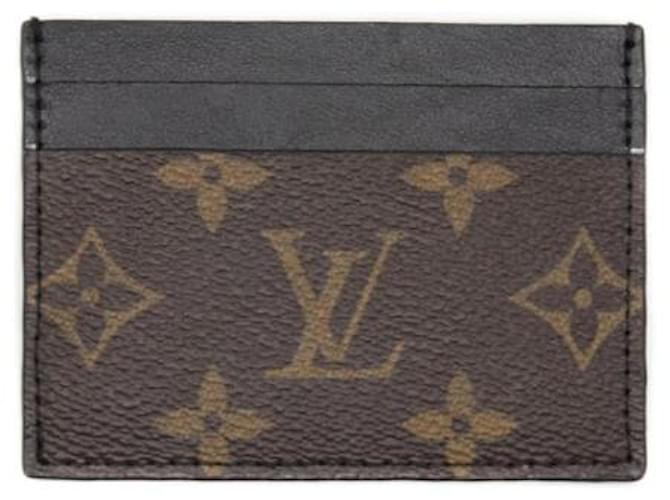 Upcycled-Monogramm des Louis Vuitton-Kartenetuis Braun  ref.1178260