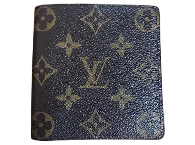 Louis Vuitton Carteiras Pequenos acessórios Marrom Lona  ref.1178267