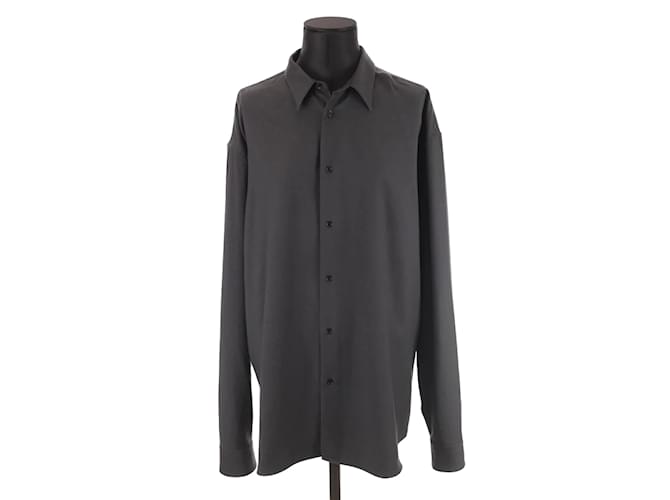 Hermès Wool shirt Black  ref.1178285
