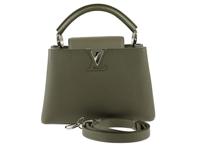 Louis Vuitton Capucines Khaki Leather  ref.1178356