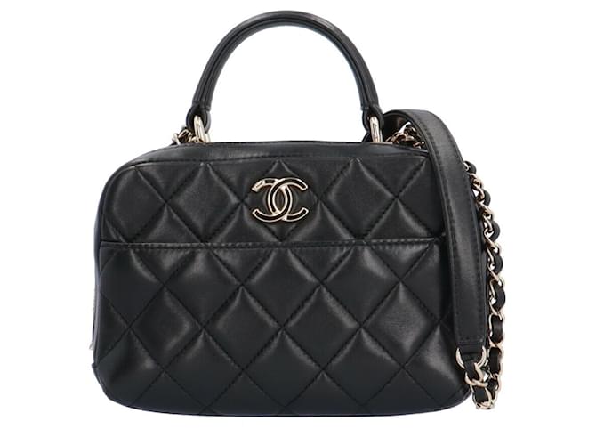 Chanel Coco Handle Black Leather  ref.1178500
