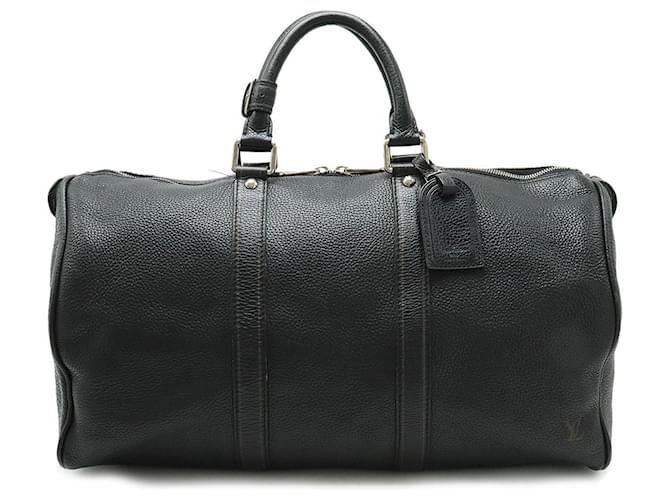 Louis Vuitton Keepall 50 Black Leather  ref.1178565