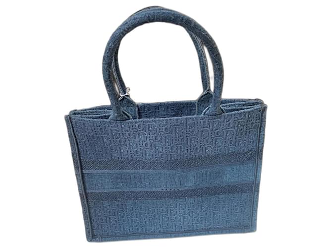 Dior Bolsas Azul Algodão  ref.1178770