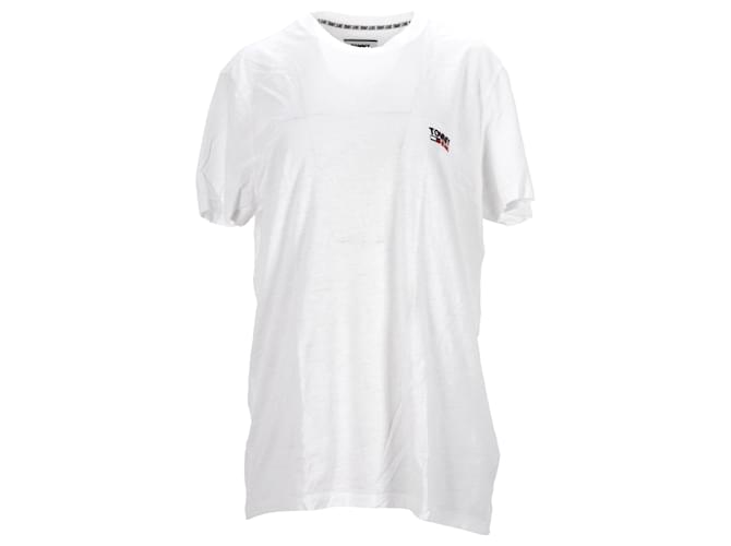 Tommy Hilfiger Mens Slim Fit Short Sleeve Knit Top White Cotton  ref.1178840