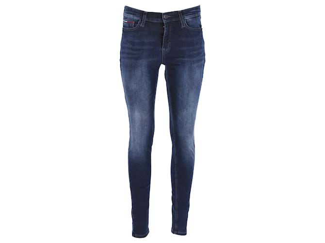 Tommy Hilfiger Womens Nora Mid Rise Skinny Jeans Blue Cotton  ref.1178856