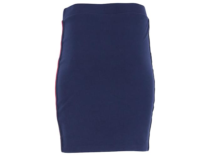 Tommy Hilfiger Womens Fitted Pencil Skirt Blue Polyester  ref.1178864