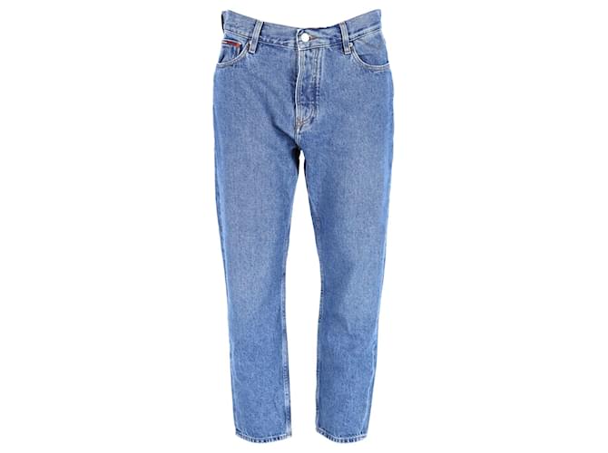 Tommy Hilfiger Jeans masculinos cortados Azul Algodão  ref.1178891
