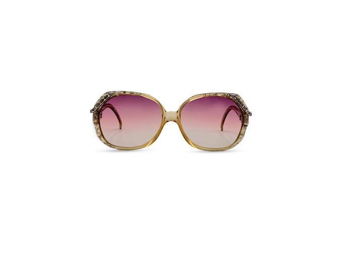 Christian Dior lunettes de soleil femmes vintage 2528 20 Optyle 52/14 125MM Plastique Beige  ref.1178907