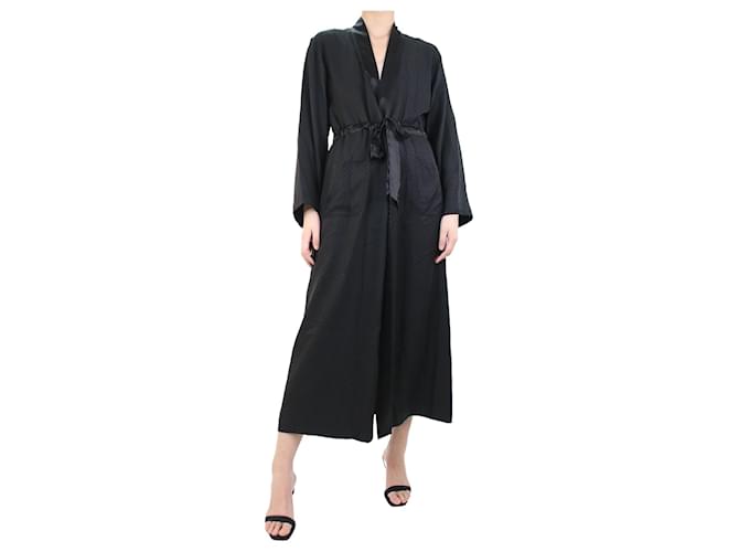 Eres Black silk robe - size S/M  ref.1178913
