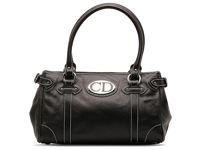 Dior Black Leather Saint Germain Handbag Pony-style calfskin  ref.1178993