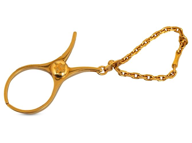 Hermès Porta guanti Hermes Gold Filou D'oro Metallo Placcato in oro  ref.1179038