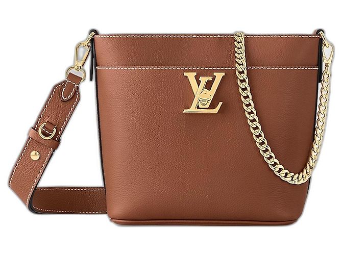 Louis Vuitton LV Lock and Walk Ledertasche Braun