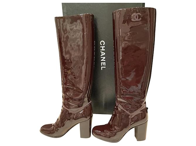 Chanel Boots Leather  ref.1179078
