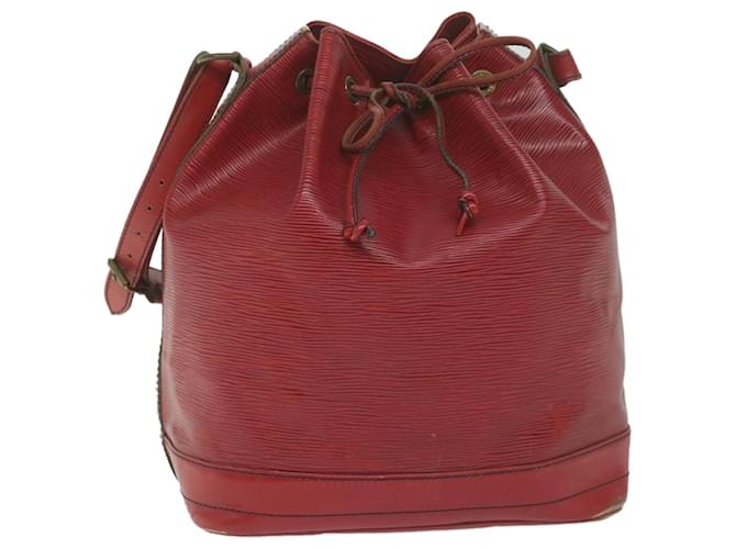 LOUIS VUITTON Epi Noe Shoulder Bag Red M44007 LV Auth ar10997 Leather  ref.1179090