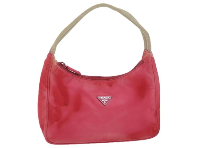 PRADA Hand Bag Nylon Pink Auth 61293  ref.1179134