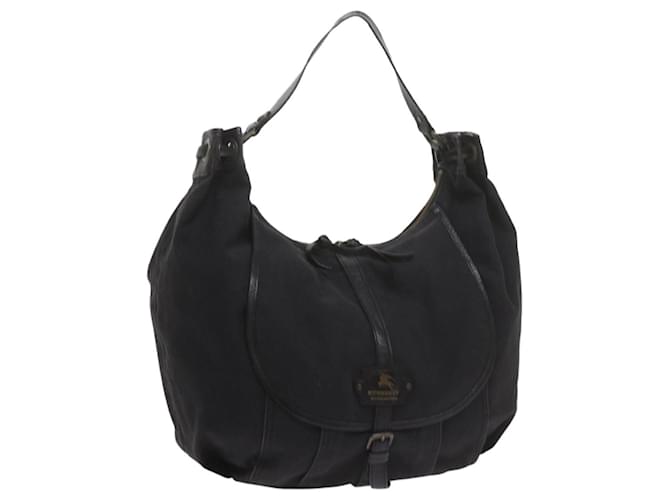 BURBERRY Shoulder Bag Canvas Black Auth yk9583 Cloth  ref.1179141