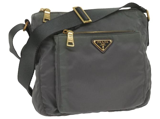 PRADA Shoulder Bag Nylon Khaki Auth 60775  ref.1179149