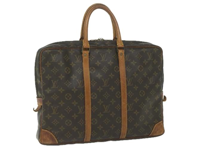 LOUIS VUITTON Monogram Porte Documents Voyage Business Bag M53361 auth 60907 Toile Monogramme  ref.1179156