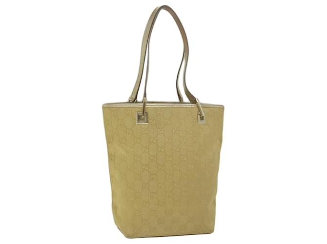 GUCCI GG Canvas Tote Bag Gold 002 1099 auth 61245 Golden  ref.1179160