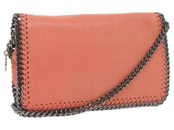 Autre Marque Stella MacCartney Quilted Chain Falabella Shoulder Bag Suede Orange Auth 59748  ref.1179206