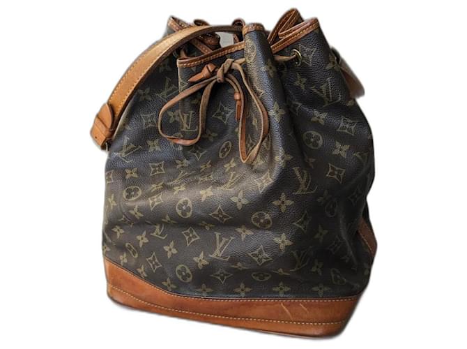 Vintage Louis Vuitton Noé bag from the years 90 Monogram Leather  ref.1179217