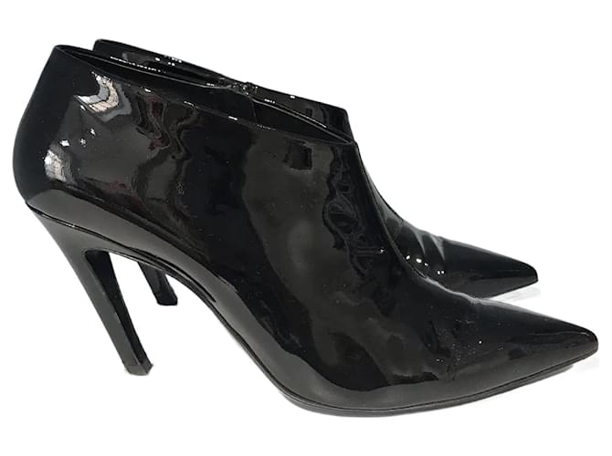 BALENCIAGA  Ankle boots T.eu 40 Patent leather Black  ref.1179252