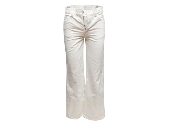 Céline White Celine Bootcut Jeans Size 26 Denim  ref.1179299