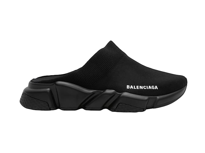 Noir Balenciaga Speed Sneaker Mules Taille 41 Toile  ref.1179309