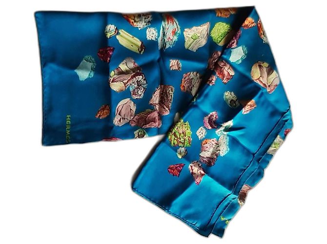 Hermès I minerali Blu Multicolore Seta