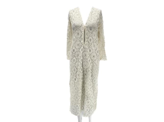 Autre Marque MERGIM Robes T.0-5 1 cotton Coton Blanc  ref.1179369