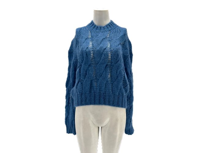 Prada Strickwaren T.IT 42 Wolle Blau 