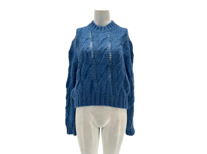 PRADA  Knitwear T.it 42 Wool Blue  ref.1179451