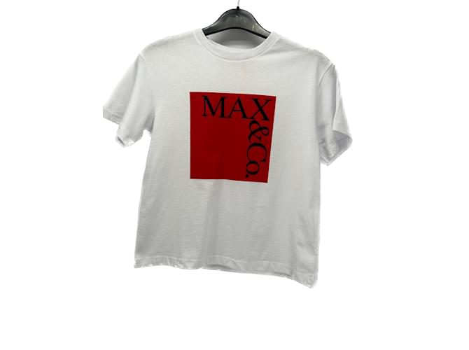 Camisetas MAX & CO.Algodón S Internacional Blanco  ref.1179458
