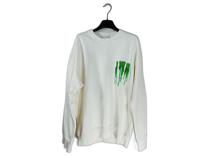 JW Anderson Slime Sweatshirt Weiß Baumwolle Mehrfarben