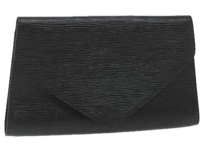 LOUIS VUITTON Epi Art Deco Clutch Bag Black M52632 LV Auth 61261 Leather  ref.1179598