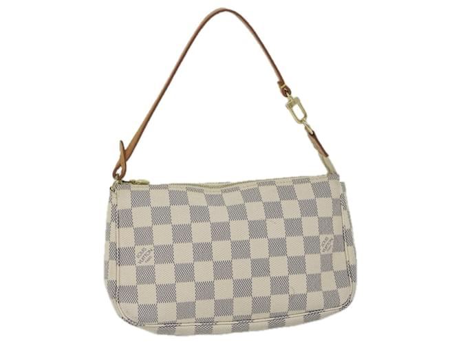 LOUIS VUITTON Damier Azur Pochette Acessórios Bolsa N51986 Autenticação de LV 61737  ref.1179622