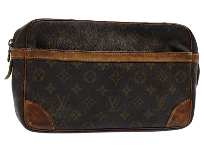 Louis Vuitton Monogram Compiegne 28 Clutch Bag M51845 LV Auth bs10568 Cloth  ref.1179634