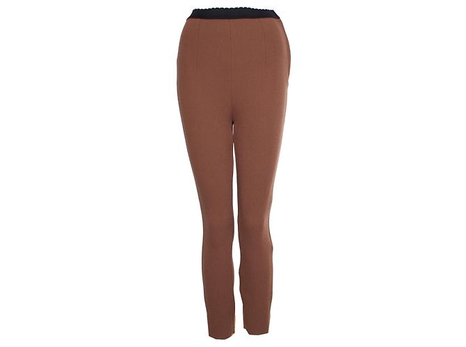 DOLCE & GABBANA, Braune Hose mit Gummizug.