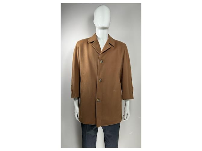 Burberry Men Coats Outerwear Brown Wool  ref.1179732