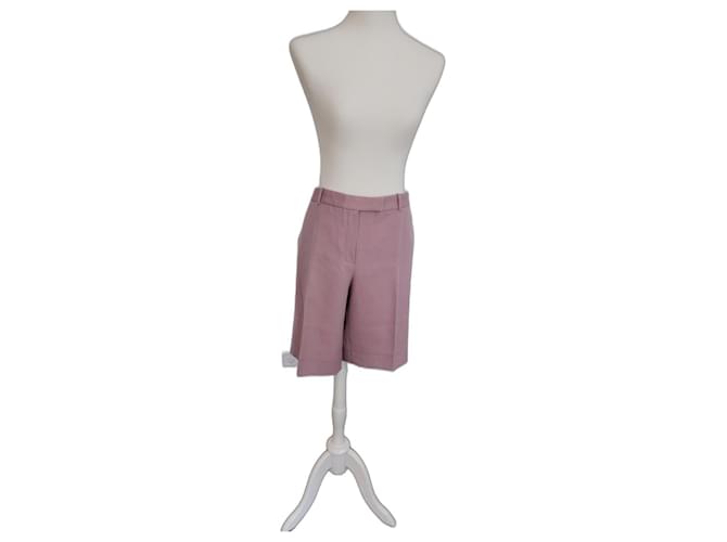 Pantalón corto de lana Armani Collezioni - excelente estado Rosa  ref.1179733