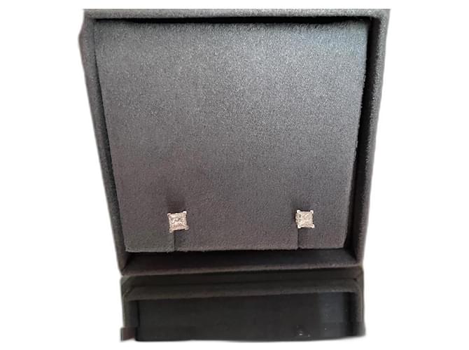 Autre Marque Earrings Silvery Diamond  ref.1179751