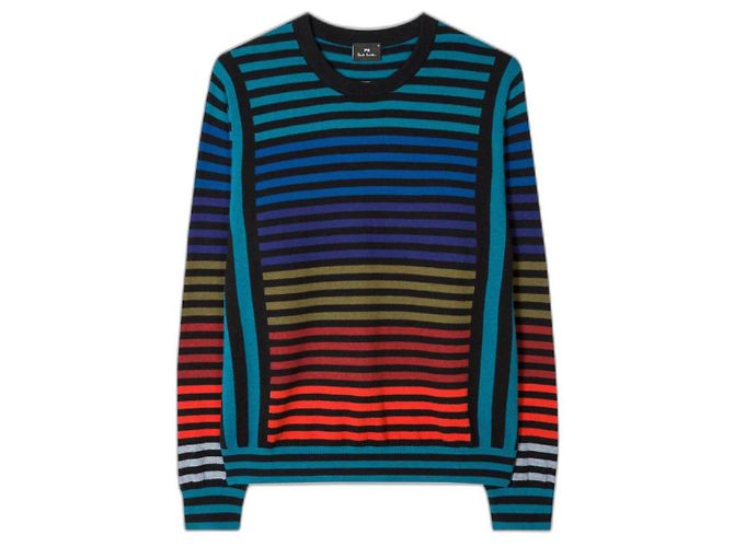 Paul Smith Striped Colour-Block Wool Blend Sweater Multicolour Multiple colors