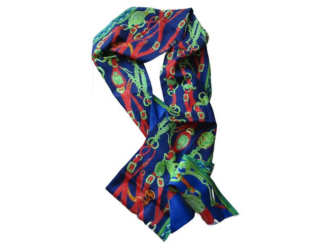 Hermès Sciarpa in seta 'Gala spose'. Multicolore 