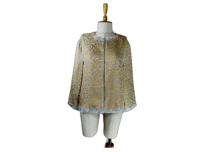 Escada Blazer Cotton Viscose Multicolore Multiple colors
