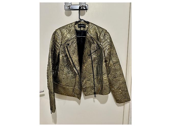 Giacca Zadig & Voltaire Luna Deluxe Nera Oro Nero D'oro